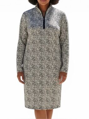 J McLaughlin Catalina Cloth Long Sleeve Bedford Dress Size XL